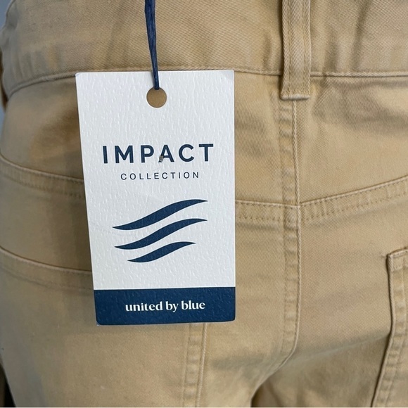 UNITED by Blue NWT Impact Collection Men's Chino Khaki 5 Pocket Pant Curry 36 - Picture 7 of 9